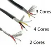 Andra belysningstillbehör svart grå skärmad tråd 22 24 26 28Awg Multi-Core 2/3/4Cores PVC Control Cable Anti-interference 1-10 meter annan