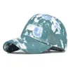 Visors Summer Hats Women Beach Casual Tied Dye Drukowana kolorowa czapka baseballowa szczytowa młodzieżowa OLIV22