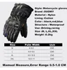 Fünf-Finger-Handschuhe, Winter, warm, Motorrad, 100 % wasserdicht, winddicht, Touchscreen
