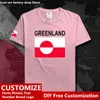 Grönland Grönland GRL Land T hemd Benutzerdefinierte Jersey Fans DIY Name Nummer High Street Fashion Lose Casual T hemd 220616