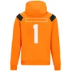 2022 NY F1 HOUDIE Formel 1 Pullover Sweater Spring and Autumn Men's Hooded Jacket Racing Fans bekväm kan anpassas