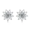 New Arrival 0.5 ct Moissanite Gemstone Stud Earrings for Women Solid 925 Sterling Silver D color Solitaire Fine Jewelry