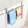 Towel Rack Over Door Towel Bar Hanging Holder Stainless Steel Bathroom Kitchen Cabinet Towels Rag Racks Shelf Hanger SN4088