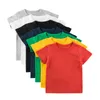 T-shirts T-shirt blanc pour enfants T-shirt Bébé Toddler Boy Tshirt Solide Unisexe Enfants Vêtements Coton Tops Summer Tee 2-9-shirts T-shirtsT-s