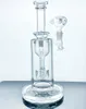 2022 Brand New Hoocka 9 "Heavy Dubity Borosilicate Glass Ring Incycler Rig Water Hose W 1 Perc 생명의 씨앗 60mm 직경이 14mm 전구 Z 변환기 GS001 Gun