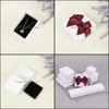 Jewelry Boxes Packaging Display Arrive Ring Earring Necklace Pendant Bracelet Set Box White Kraft Paper For Women Gift Package Drop Delive