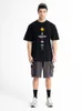 Космическая солнечная система планеты печатать мужчина футболка негабаритная свободная одежда обычная рукава T Рубашки мужская мода повседневная футболка 220617