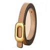 Ceinture de luxe en cuir PU pour enfants, boucles carrées et lisses, creuses, lignes croisées, ceinture décontractée pour garçons, sangle de taille Q6996V