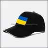 Party Hüte festliche Lieferungen Hausgarten Ukraine Baseball Cap Custom Made Name Number Team Logo Hut UKR Country Travel Ukrainische Nation UKR