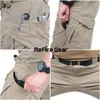 Pantaloni cargo tattici IX9 City Uomo Combattimento SWAT Esercito militare Cotone Molte tasche Stretch Flessibile Uomo Pantaloni casual XXXL 220323