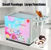 220V Kleine Gebratene Eismaschine Hause Elektrische Gebratene Joghurt Eis Rolle Maschine Joghurt Obst Smoothie Maker