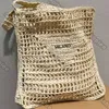 Raffia Tote Bag Designer Women Fashion Sudbag 2022 Design Design Женщины плетения сумки роскошный кошелек с интерьером Triangle286D