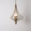 Pendant Lamps Industrial Retro Loft Lights Silver Bronze Living Room Bedroom Luminaire American Crystal Hanging FixturesPendant