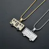 Pendant Necklaces Fashion Cute Bus Car Necklace High Quality Copper Zircon Jewelry Gift Gold Silver Color Two Choose One