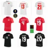 Drużyna narodowa 19 Davies Canada Soccer Jersey 13 Hutchinson 17 Larin 20 David 9 Cavallini 14 Kaye 10 Hoilett 11 Koszulki piłkarskie Buchanan Red Black 2022-23 Puchar Świata