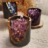 Crystal erts kaars aromatherapie diy soja wax geur kaarsen woondecoratie verjaardagscadeau beroemde decoraties schieten prop