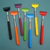 Rostfritt stål Claw Back Scraper Home Telescopic Retractable Back Scratcher Extendible Body Massage Hackle Itch Stick Hälsa