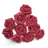 100pack artificial rose falsa espuma flor flor de casamento noiva de noiva Celebration Centerpiece Centro de aniversário Decoração de chá de bebê 220811