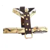 Luxury Baroque Dog Harnesses Leashes INS Fashion Durable Leather Pets Harness 6 Patterns Personality Charm cats Leash