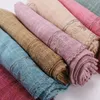 Fashion Muslim Hijab Luxury Embroidered Floral Cotton Linen Shawl Scarf Lady Long Pashmina Beach Women's Scarves