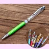 Creative Diy Blank Ballpoint Pen Student Glitter Writing Pennor Colorful Crystal Ball Penns ZC1178