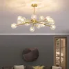 Lustre de luxo pós -moderno lustre de luxo lâmpada de lâmpada de cristal de cristal simples quarto lâmpadas moleculares de lâmpada nórdica