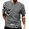 Herr t-shirts herrar t-shirt zebra tie dye mönster street sportkläder harajuku 2022 o nack mode casual 3d tryckmens herrar