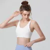 Running Vest Bras Yoga Women Fitness Training Hoge ondersteuning Hoogte Top aangepaste kussen Hoogsterkte schokbestendig zweet-absorberen Ademend sport beha ondergoed