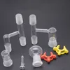 Kit de récupération d'huile de verre à fumer en gros joint 18mm 14mm femelle joint mâle avec dôme et clip Keck en plastique pour bong à eau Ash Catcher