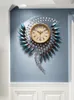 Orologi da parete 3d Grande orologio Design moderno Grande orologio Soggiorno Ornamento di lusso per la decorazione domestica Metallo 22513794Parete