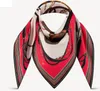 100% Silk Square Scarf For Women 2022 Summer New Classic Bag Printed Satin Neck Rings Scarves Echarpes Foulards Femme Wrap Bandana291p