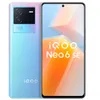 원래 Vivo IQOO NEO 6 SE 6SE 5G 휴대 전화 12GB RAM 256GB ROM OCTA CORE SNAPDRAGOE 870 64MP NFC Android 6.62 "120Hz E4 풀 스크린 지문 ID 얼굴 스마트 핸드폰