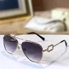 Gafas de sol para mujer verano 6066 estilo Anti-ultravioleta Retro placa Metal marco completo moda anteojos caja aleatoria