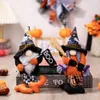 Party Supplies Halloween Witch Gnomes Plush Broom for Tier Tray Decor Autumn Faceless Doll Farmhouse Table Ornaments Gifts XBJK2208