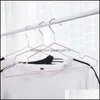 Hemmet Metal Hanger Windproof Anti-Skidkläder Hängande vattentäta rack Inga spårkläder Stöd Hållbart tjockare Drop Leverans 2021 Hängare