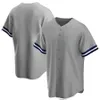 Aangepaste mannen dames honkbal jerseys genaaid borduurlogo wit blck jersey m-3xl