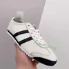 Top Quality Mexico Tiger 66s Leather Men Running Shoes Sneakers Beige Black Gold Yellow White Metallic Silver Birch Green Mens Sports Trainers Women Chaussures