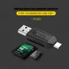 HUBS MINI OTG USB2.0 TYPE-CメモリカードリーダーSD TFマイクロタイプC CardReaderUSB USB