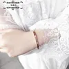 Bracelet Version Coréenne Vente De Mode Roman Rose Or Bracelet Femme Tempérament Polyvalent Titane Acier CoupleBangle Lars22