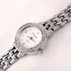 Запястье Смотреть новые модные повседневные часы серебряные браслеты для женщин с чем -л., Чтобы смотреть дамы элегантные кварцевые наручные часы TME0018