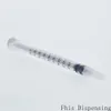 Dispensing-Syringes 1cc 1 ml plast med spetspaket på 100