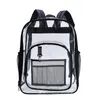 PVC Clear School Bags Transparent Backpack Trims Girl personalized See-through Stadium Backpacks Boy DOM1234