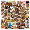 60PCS skateboard Stickers funny poop poop For Car Baby Scrapbooking Pencil Case Diary Phone Laptop Planner Decoration Book Album Kids Toys Decals