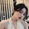 Студа Корея, продавая модные украшения элегантные пять серьги из лепестков Micro Циркон Белая Жемчужина для женщин -поток ODET22 FARL22