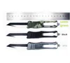 616 7Inch Black Grey Camo Handle Pocket Knife 440C BLADE DUBILT ACTION Fixat Blade Hunt Tactical EDC Survival Tool Knives