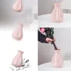 Vases Vase En Plastique Rose Imitation Céramique Moderne Fleur Salon Décoration Maison Nordique Ornement ArrangementVases