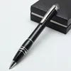 Crystal on Top Black Resiln Rollerball Pen Office M Pens with series number