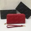 Luxury Women Clutch Bag Wallet PU LÄDER DAMER Lång klassisk handväska Rombisk mönster handledsbandsäck Passhållare Telefonpåsar