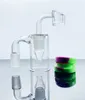14mm Glass Ash Catcher Hookah Accessory with Tobacco Bowl Colored Silicone Container Retriever for Bong Dab Rig Quartz Rod