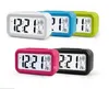 Пластиковый немой будильник ЖК-дисплей SMART Температура Милая светочувствительная прикроватная съемка Snooze Nightlight Calendar ZZA13028